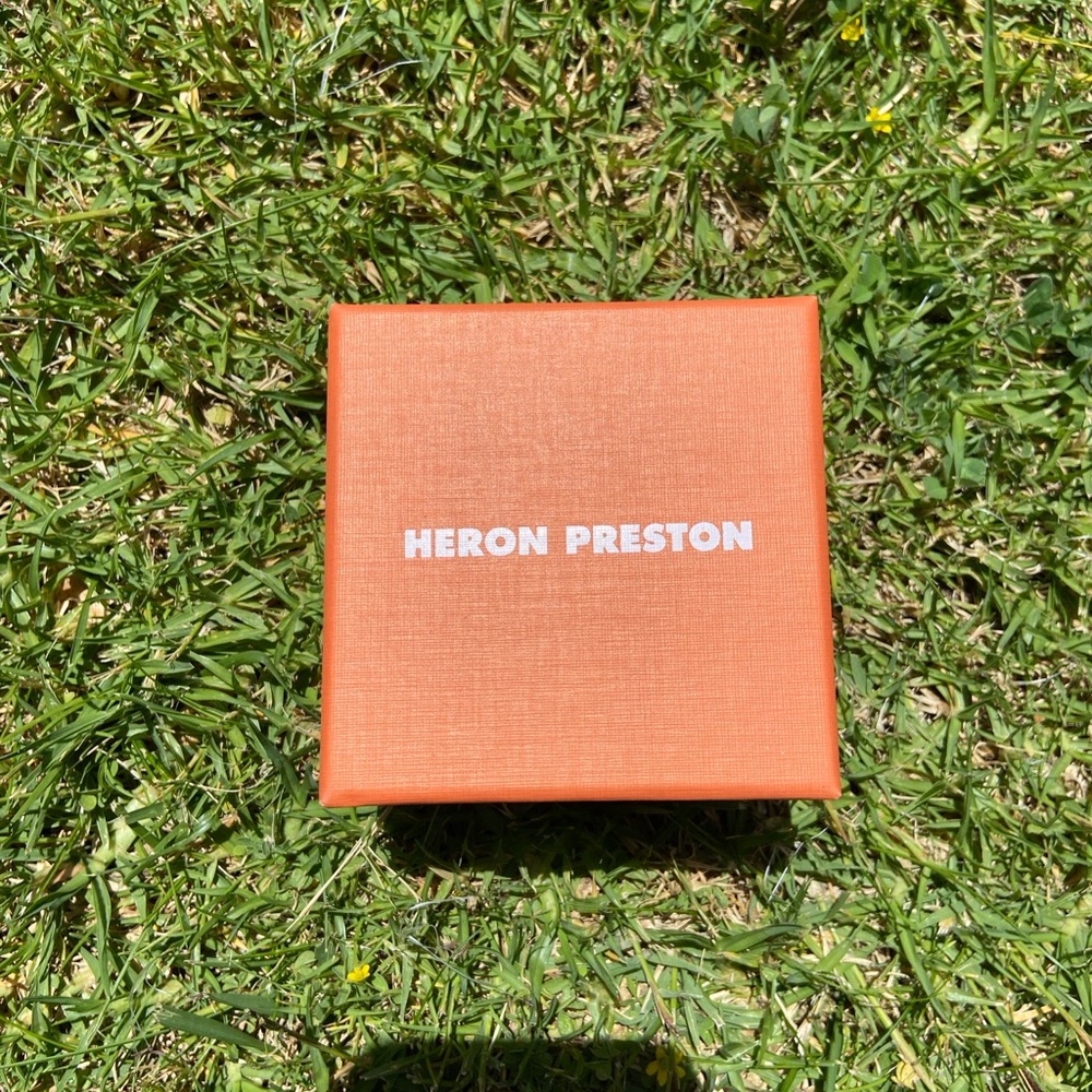 Heron Preston Orange Branded Watch Accessory Box